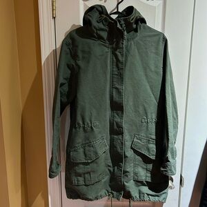 Abercrombie Fitch women hooded utility jacket size M